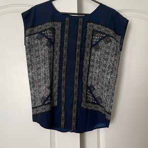 Printed Satin-Like Top